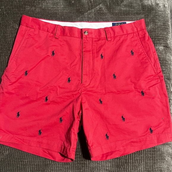 Polo By Ralph Lauren Shorts Polo Ralph Lauren Nantucket All Over Pony Shorts - Picture 1 of 4